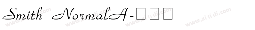 Smith NormalA字体转换
